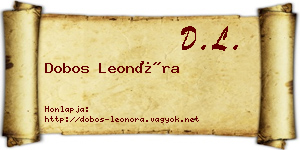 Dobos Leonóra névjegykártya